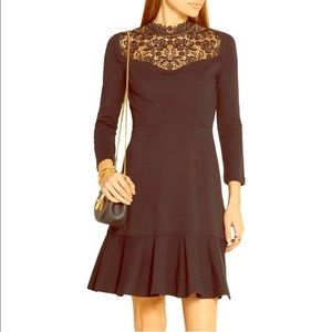 Erdem crochet panel dress